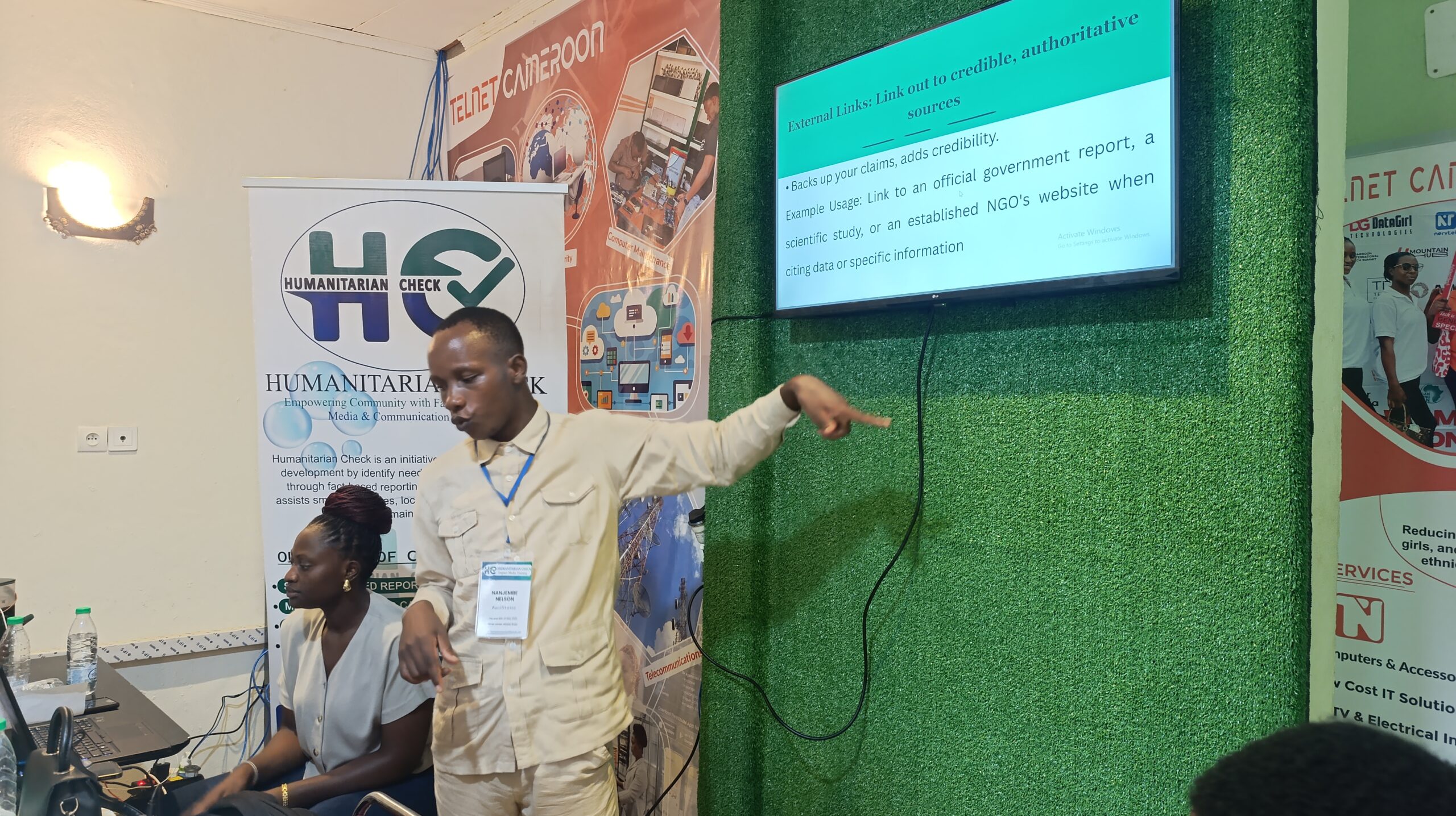 Journalist in the field at EFORO training